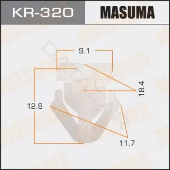 Клипса молдинга MASUMA KR-320