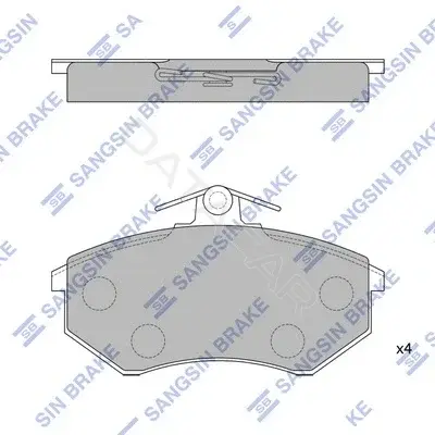 Тормозные колодки Hi-Q SP1043