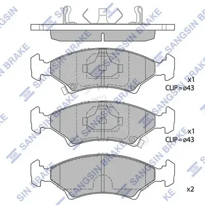Тормозные колодки Hi-Q SP1063