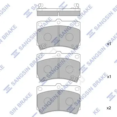 Тормозные колодки Hi-Q SP1067