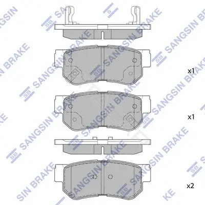 Тормозные колодки Hi-Q SP1117