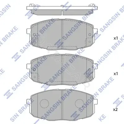 Тормозные колодки Hi-Q SP1162