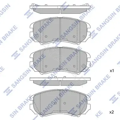 Тормозные колодки Hi-Q SP1202