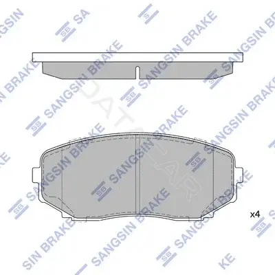 Тормозные колодки Hi-Q SP1603