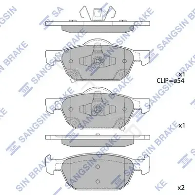 Тормозные колодки Hi-Q SP1605