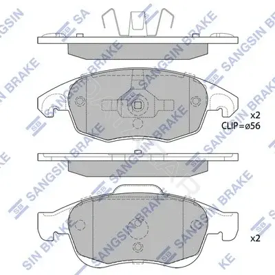 Тормозные колодки Hi-Q SP1825