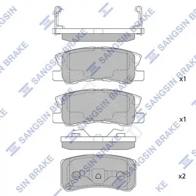 Тормозные колодки Hi-Q SP2076