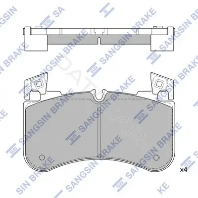 Тормозные колодки Hi-Q SP4351