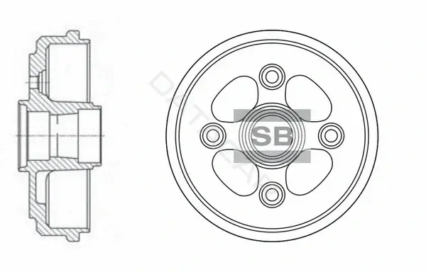 Тормозной барабан Hi-Q SD3011