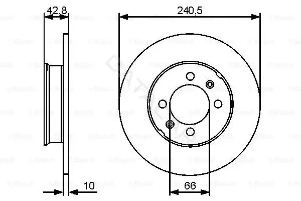 Тормозные диски BOSCH 0986479478