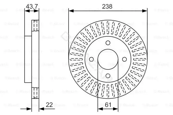 Тормозные диски BOSCH 0986479A87