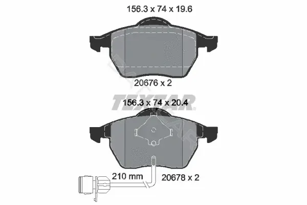 Тормозные колодки TEXTAR 2067602