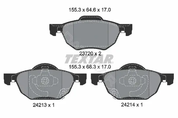 Тормозные колодки TEXTAR 2372001