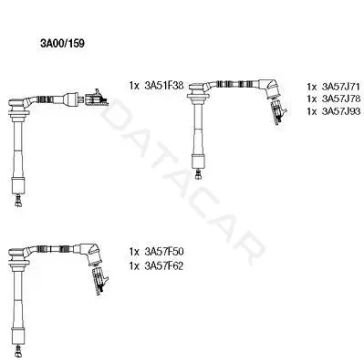 Высоковольтные провода BREMI 3A00/159