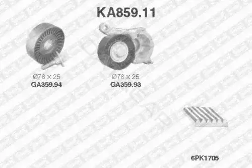 Ремень ручейковый SNR/NTN KA859.11