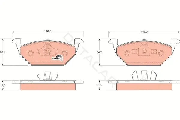 Тормозные колодки TRW GDB1357