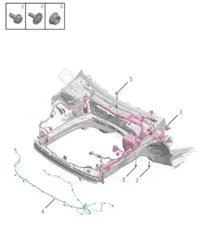 Проводка бампера GEELY 7013182200