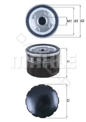 Масляный фильтр KNECHT/MAHLE OC11