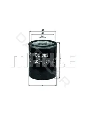 Масляный фильтр KNECHT/MAHLE OC203