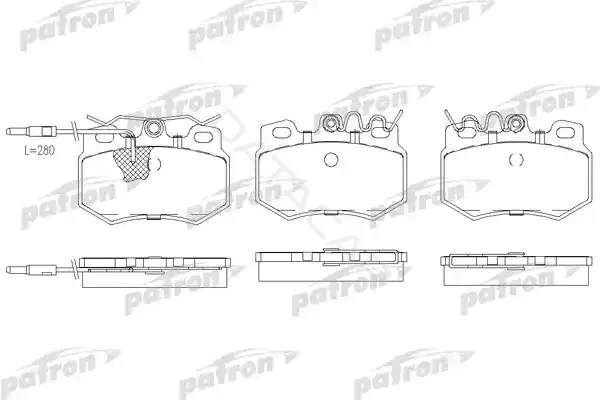 Тормозные колодки PATRON PBP455