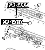 Сайлентблок рычага FEBEST KAB-010