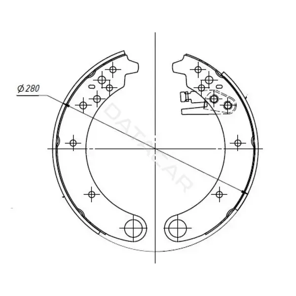 Барабанные колодки TRIALLI GF240