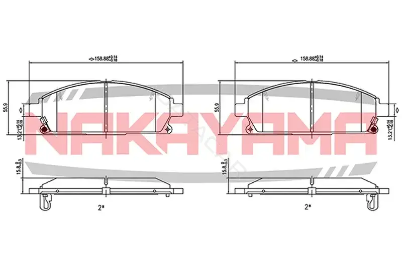 Тормозные колодки NAKAYAMA P0176NY