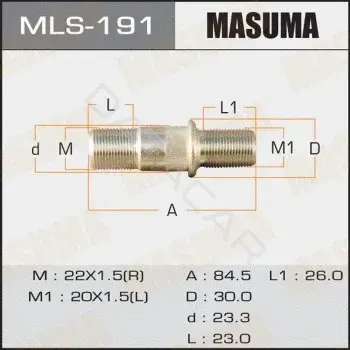Болт колесный MASUMA MLS-191