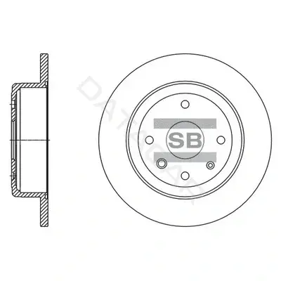 Тормозные диски Hi-Q SD3058