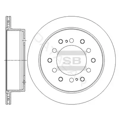 Тормозные диски Hi-Q SD4039