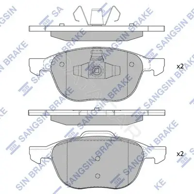 Тормозные колодки Hi-Q SP1260