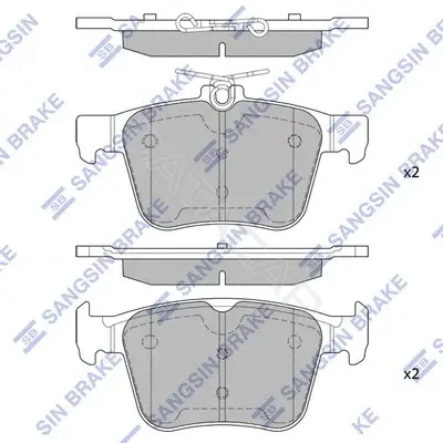 Тормозные колодки Hi-Q SP1998