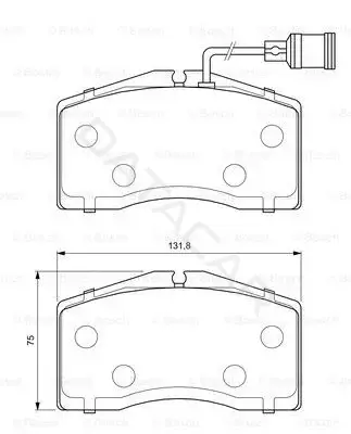 Тормозные колодки BOSCH 0986424664