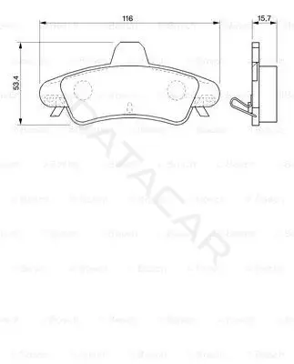 Тормозные колодки BOSCH 0986424744