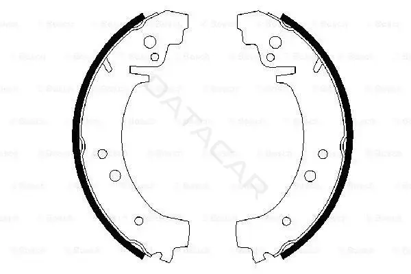 Барабанные колодки BOSCH 0986487217