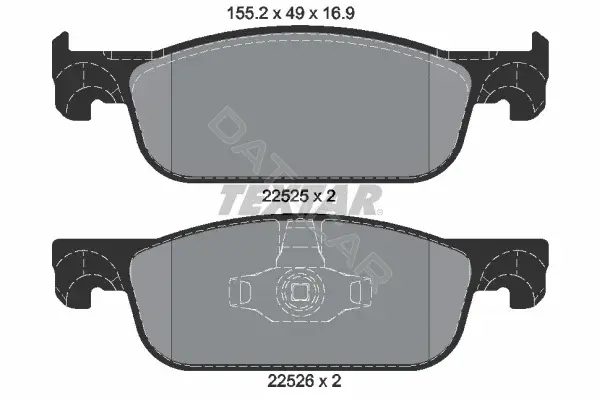 Тормозные колодки TEXTAR 2252501