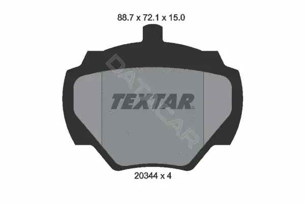 Тормозные колодки TEXTAR 2034402
