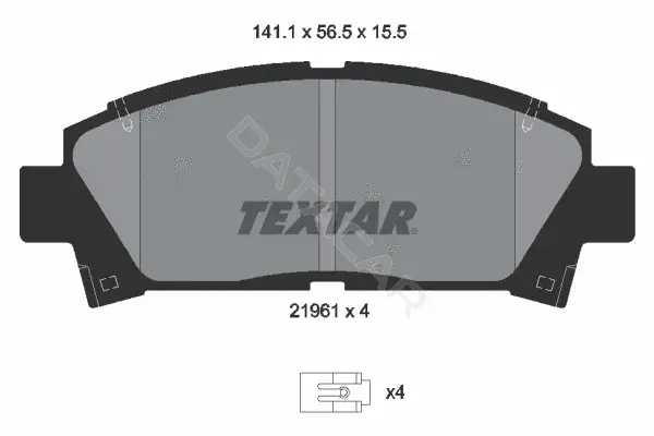 Тормозные колодки TEXTAR 2196102