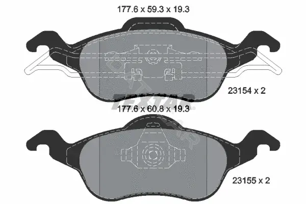 Тормозные колодки TEXTAR 2315402
