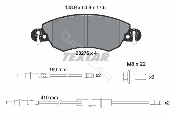 Тормозные колодки TEXTAR 2327601