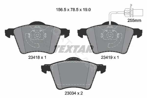 Тормозные колодки TEXTAR 2341801