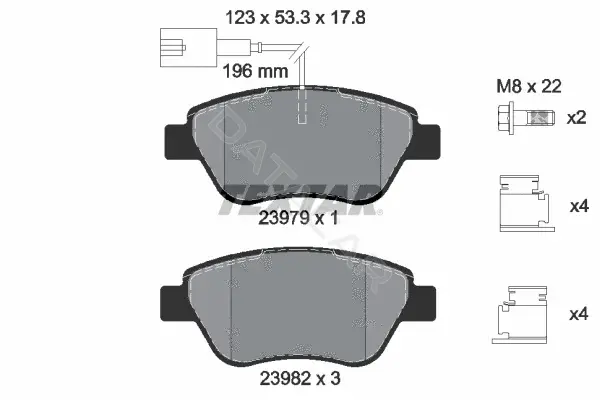 Тормозные колодки TEXTAR 2397903