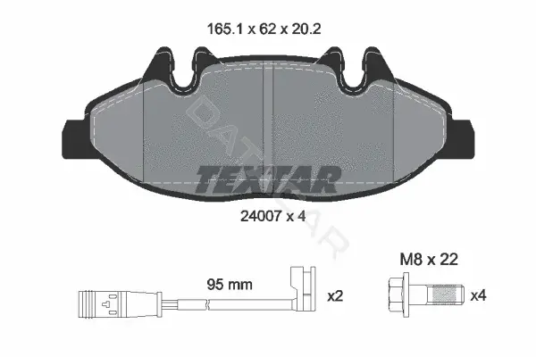 Тормозные колодки TEXTAR 2400701