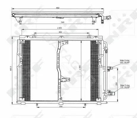 Радиатор кондиционера NRF 35229