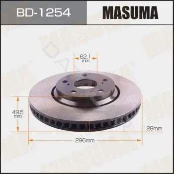 Тормозные диски MASUMA BD-1254