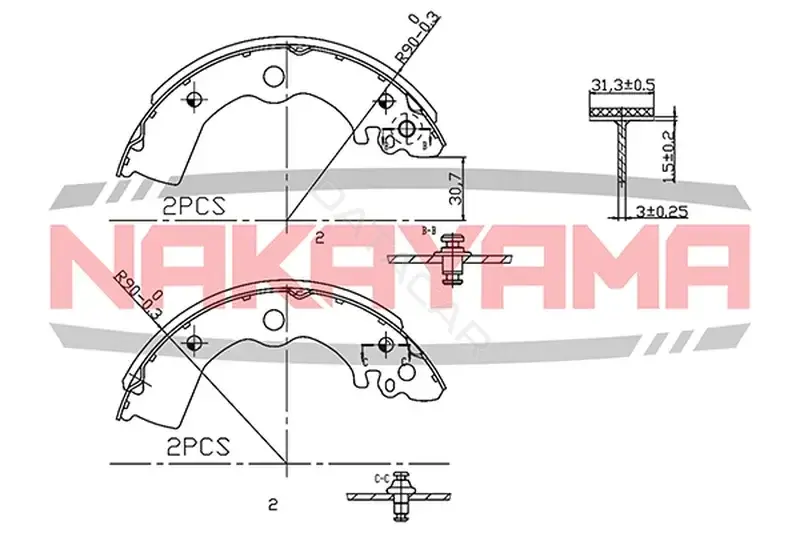 Барабанные колодки NAKAYAMA HS7123NY