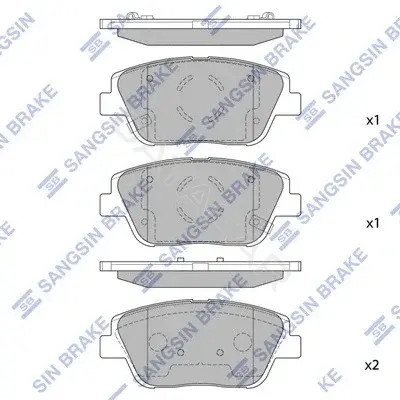Тормозные колодки Hi-Q SP1398