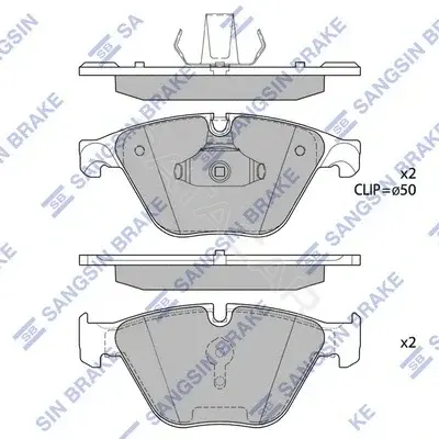Тормозные колодки Hi-Q SP1695