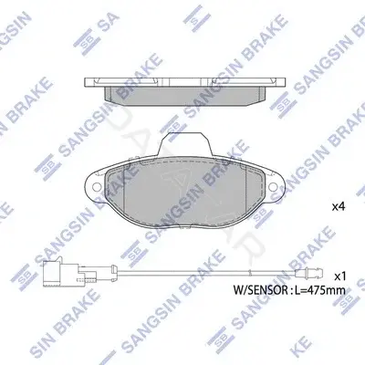 Тормозные колодки Hi-Q SP1807