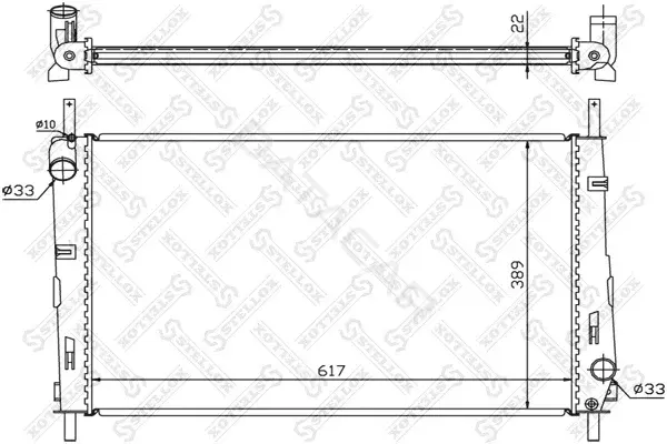 Радиатор охлаждения STELLOX 10-25066-SX